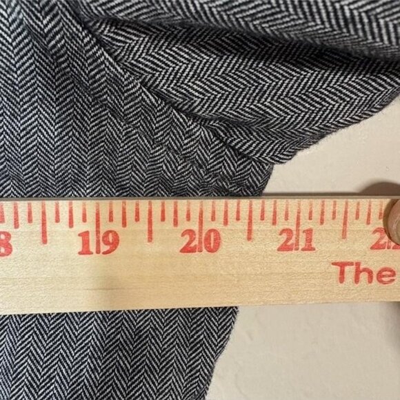 UNTUCKit Shirt Mens Medium Black Librando Slim Fit Herringbone Cotton Button Up - Picture 6 of 7